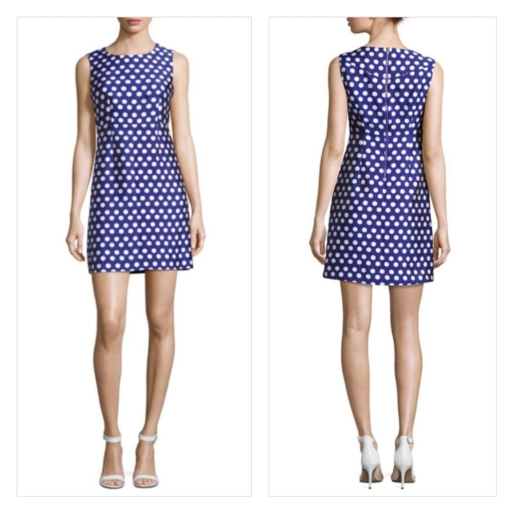 Diane von Furstenberg Blue Carrie Shift Work Dress